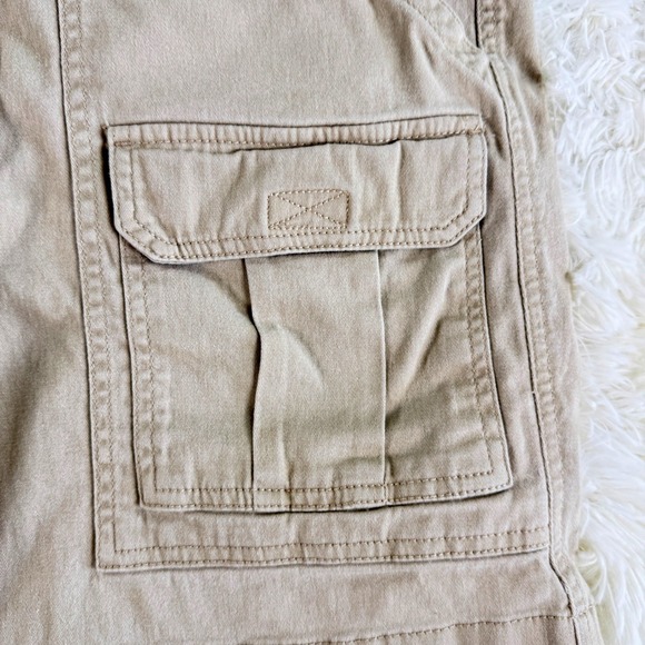 Denali Mens Khaki Cargo Shorts Size 36 Tan Cotton Blend Casual Outdoor Gorpcore - Picture 4 of 13